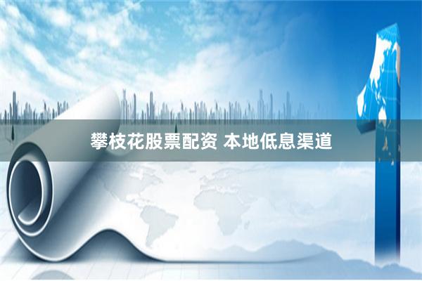 攀枝花股票配资 本地低息渠道